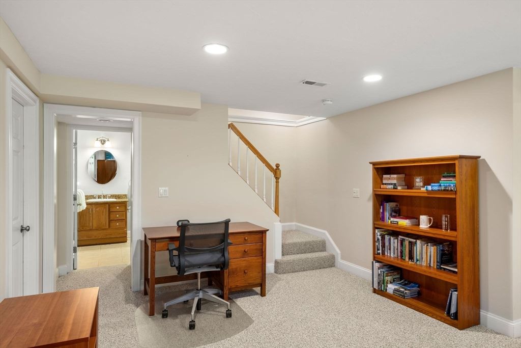 Home Office, Interior, Recessed Lighting