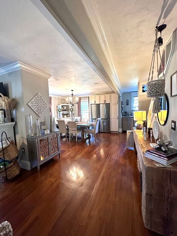 Chandelier, Dining room, Interior, Kitchen, Pendant Lights, Wood Texture Flooring