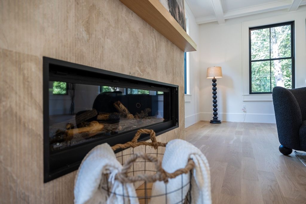 Fireplace, Interior, Wood Texture Flooring
