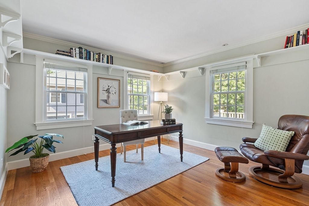 Home Office, Interior, Wood Texture Flooring