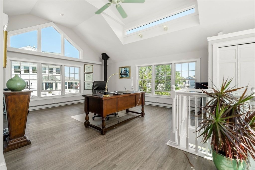 Home Office, Interior, Wood Texture Flooring