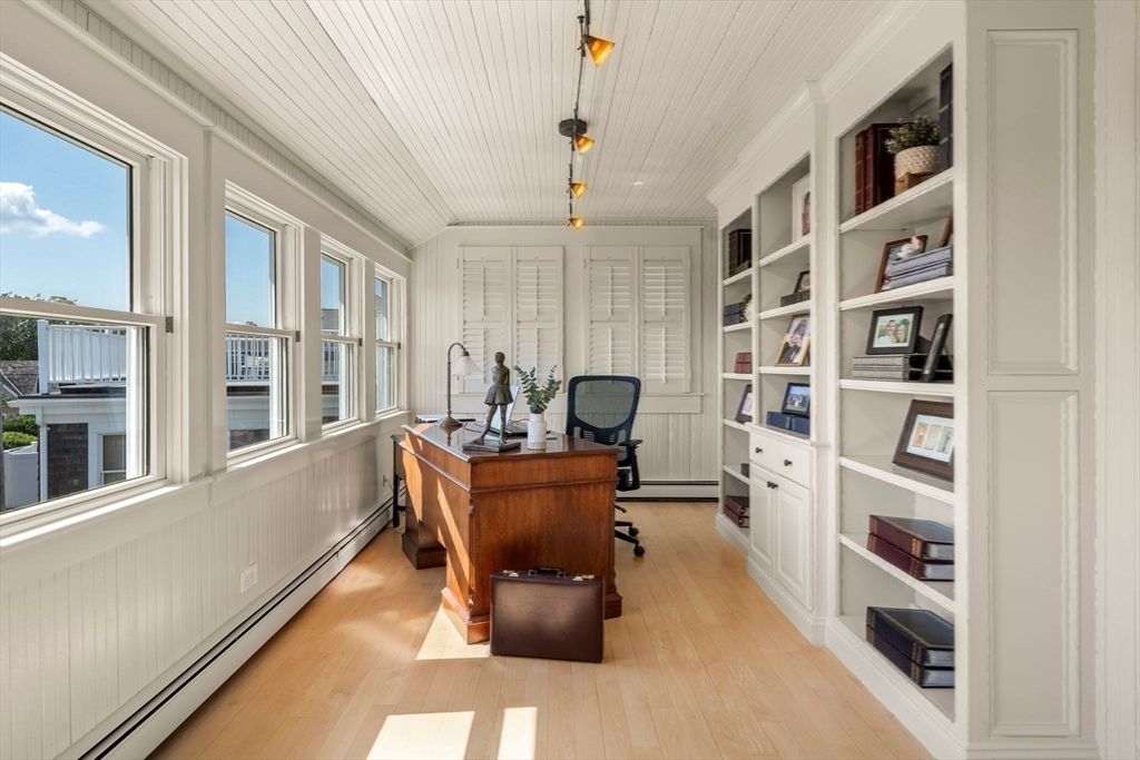 Home Office, Interior, Wood Texture Flooring
