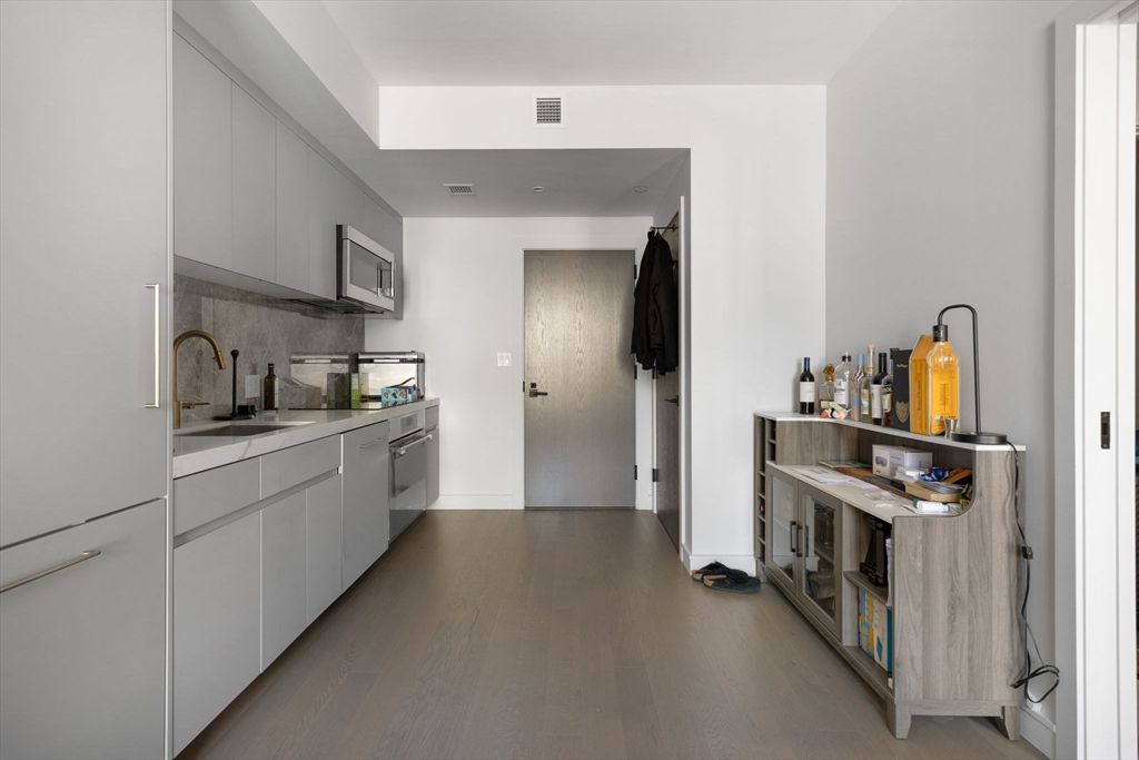 Interior, Kitchen, Wood Texture Flooring