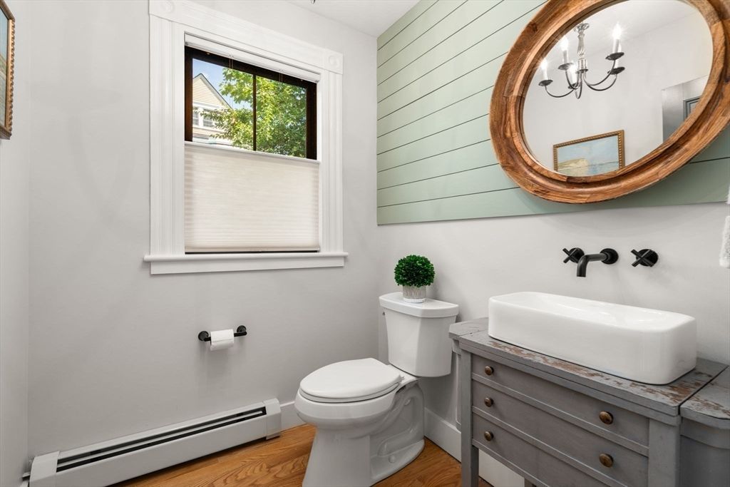 Bathroom, Chandelier, Interior, Wood Texture Flooring