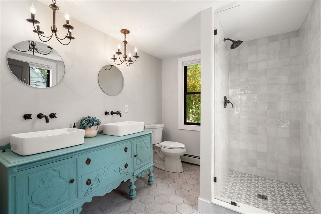Bathroom, Chandelier, Dual Sink Vanities, Interior