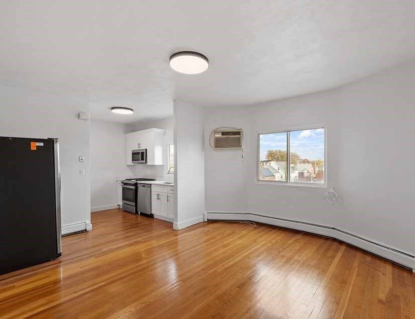 Empty room, Interior, Kitchen, Wood Texture Flooring