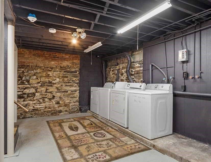 Interior, Stone Walls, Washer