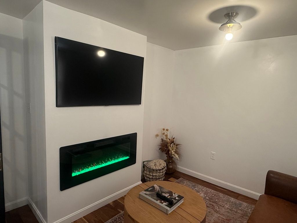 Fireplace, Interior, Wood Texture Flooring