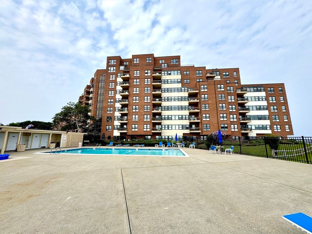 Exterior, Facade, Pool, Condo Building