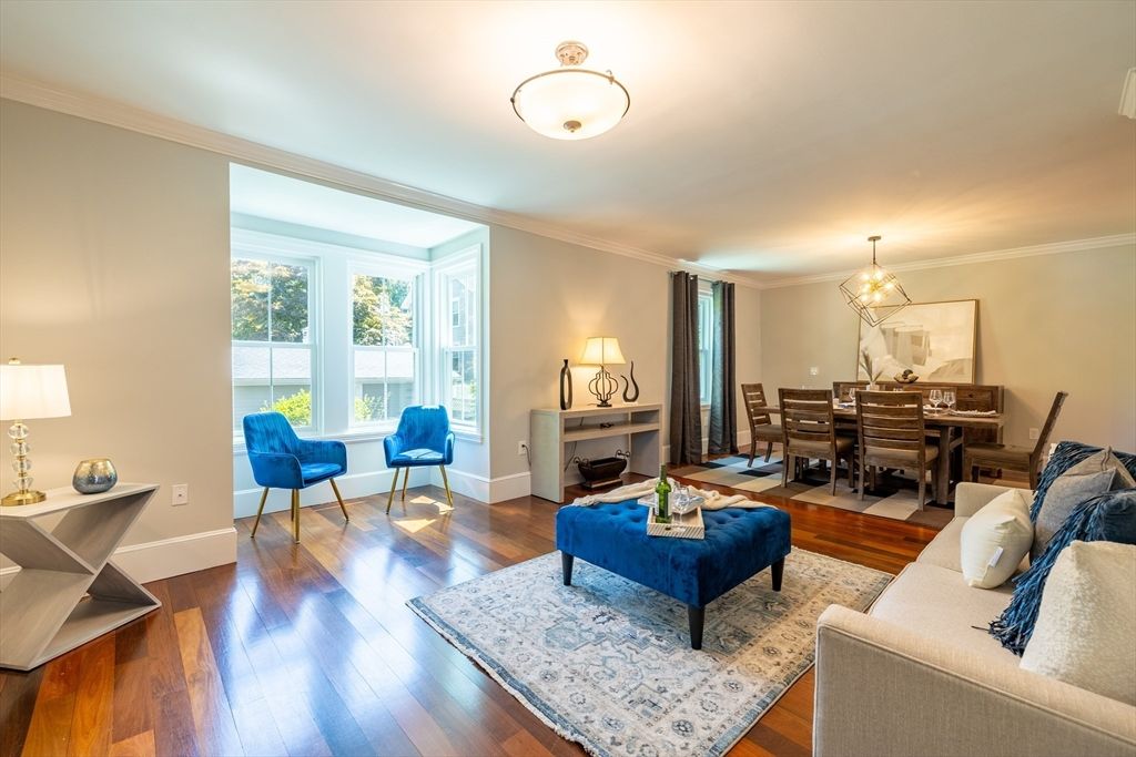 Chandelier, Dining room, Fireplace, Interior, Living room, Wood Texture Flooring