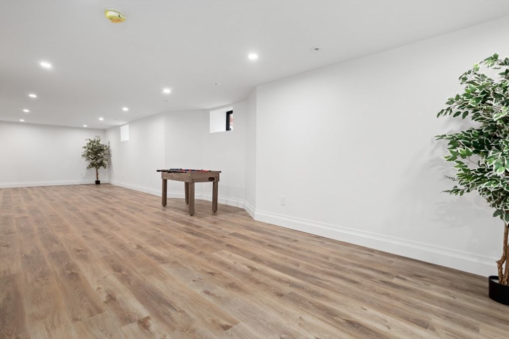 Game Room, Interior, Recessed Lighting, Wood Texture Flooring