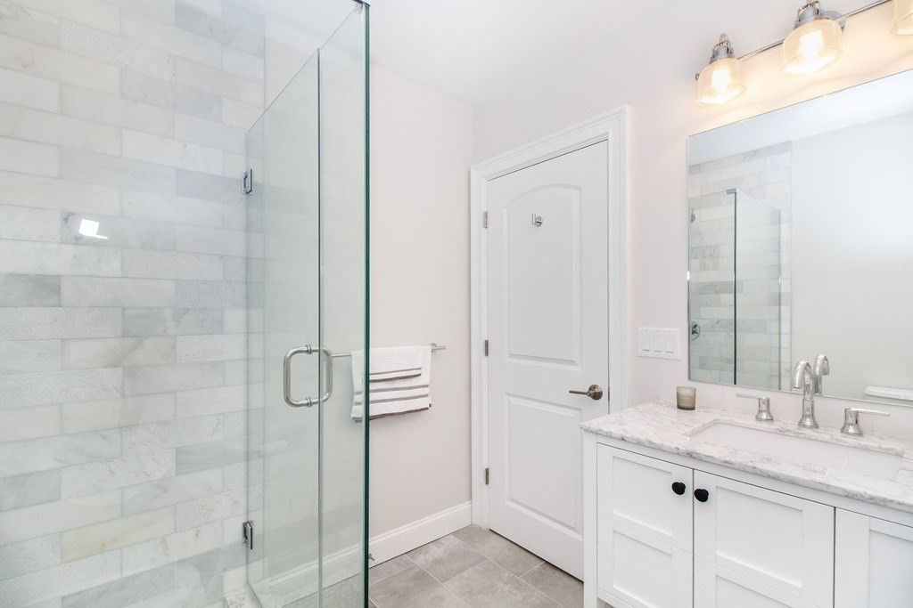 Bathroom, Glass Shower, Interior, Stone Walls