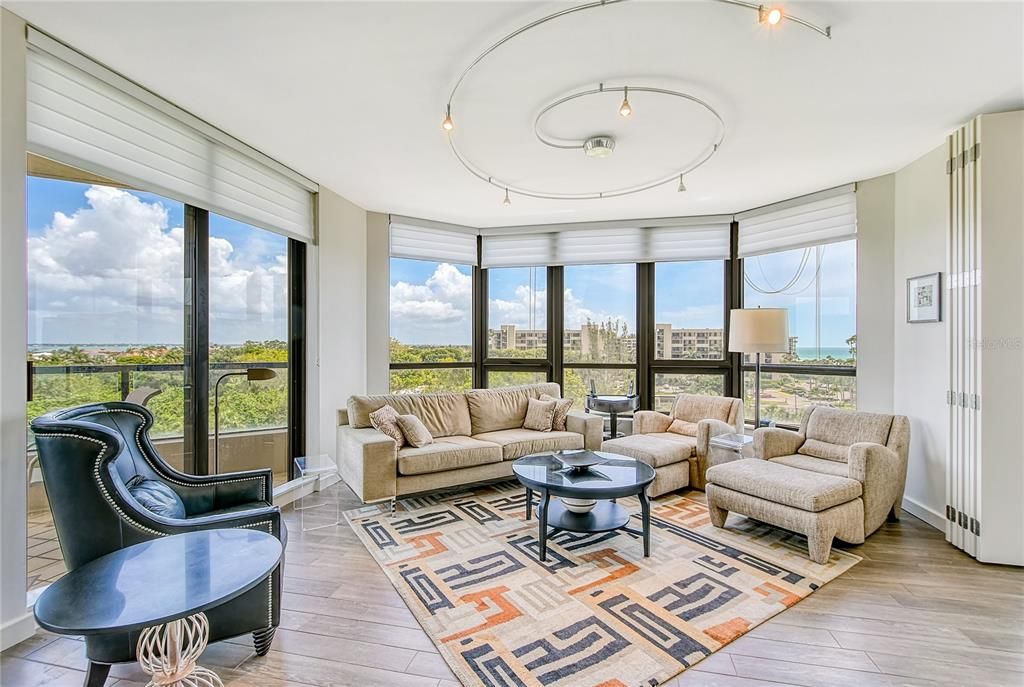 Interior, Living room, Sun Room, Wood Texture Flooring