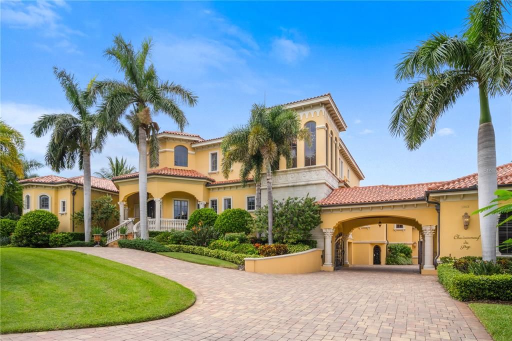 Attached, Backyard, Exterior, Facade, Mediterranean