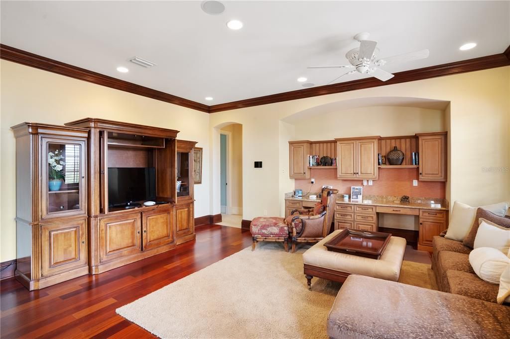 Interior, Kitchen, Living room, Recessed Lighting, Wood Texture Flooring