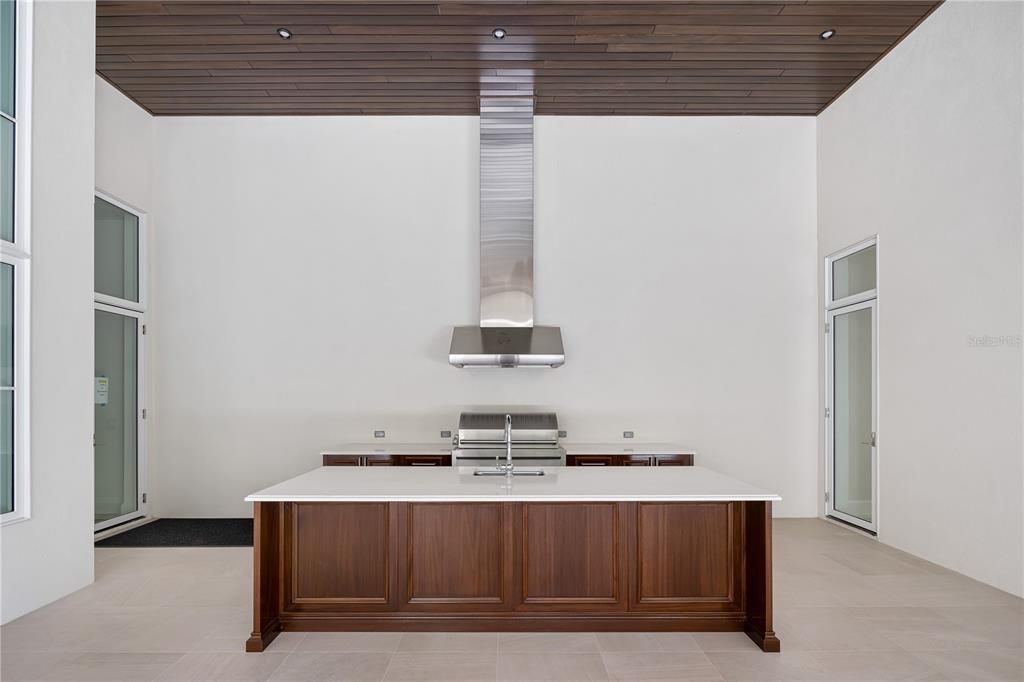 Interior, Kitchen, Recessed Lighting, Wooden Ceilings