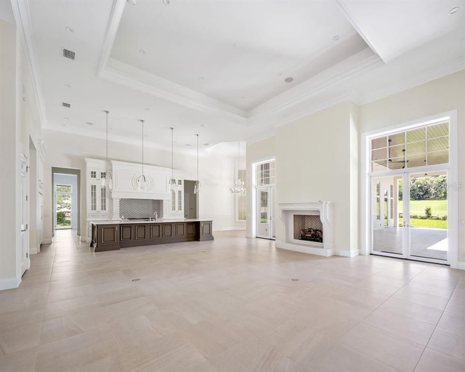 Fireplace, Interior, Pendant Lights, Recessed Lighting