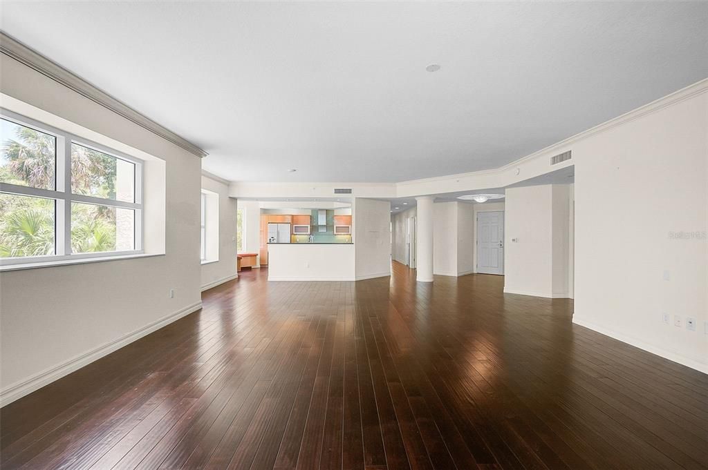 Empty room, Interior, Wood Texture Flooring