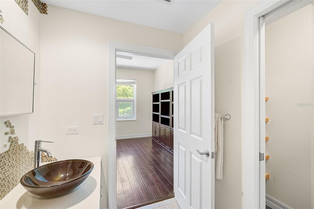 Bathroom, Interior, Wood Texture Flooring