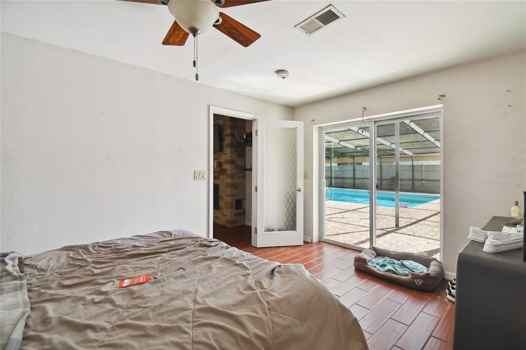 Bedroom, Interior, Wood Texture Flooring