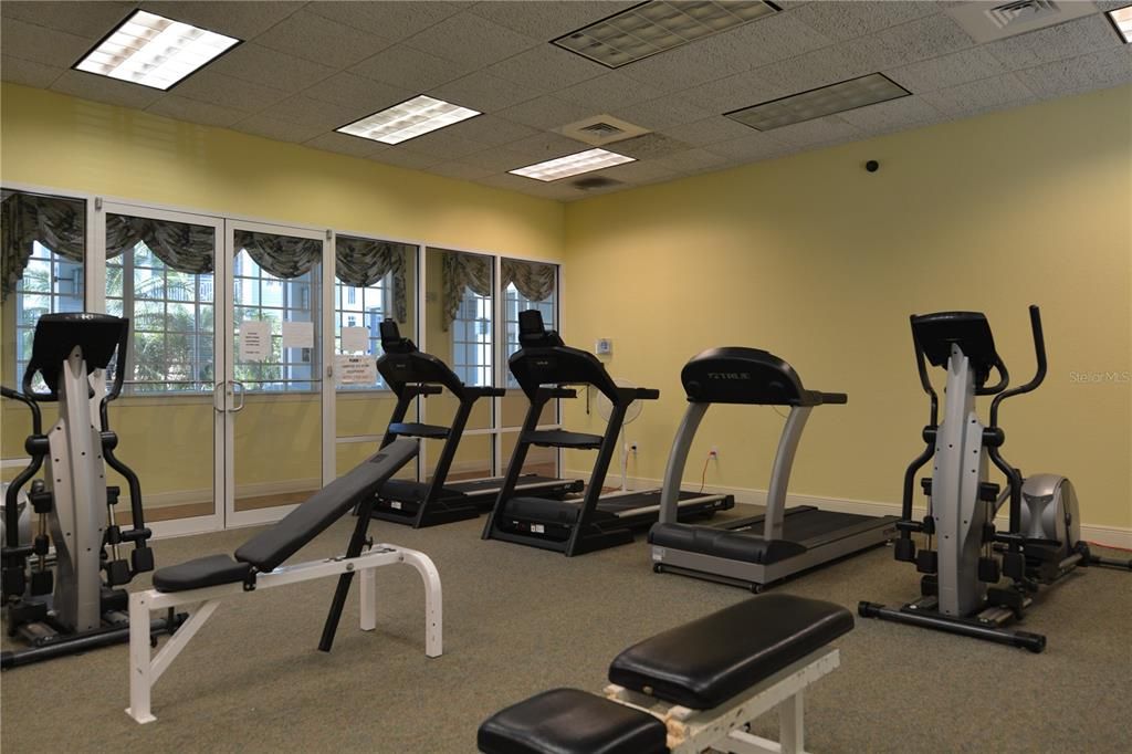 Fitness Equipment, Interior, Recessed Lighting