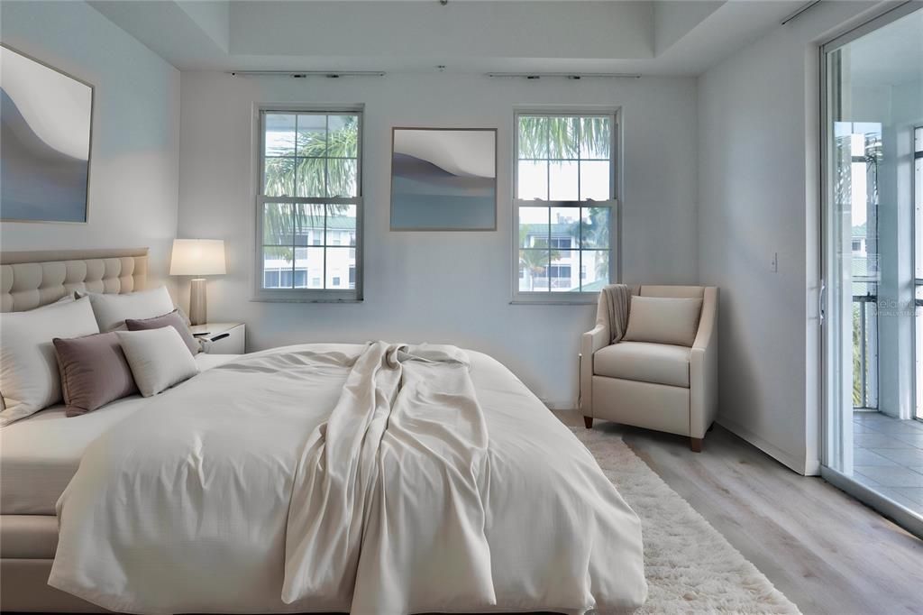 Bedroom, Interior, Wood Texture Flooring