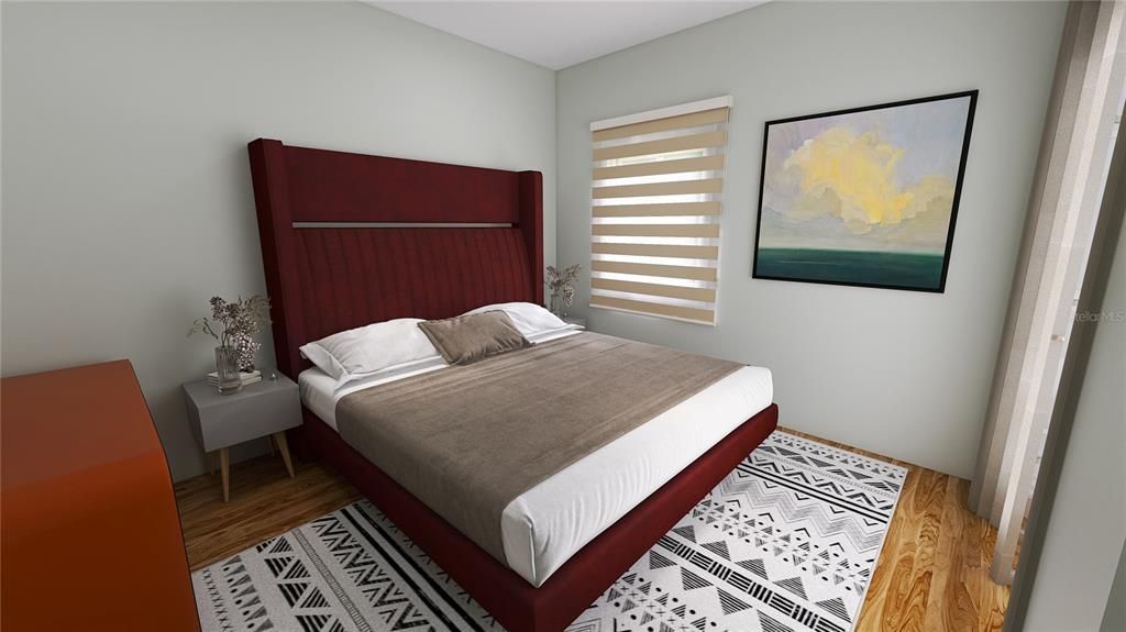Bedroom, Interior, Wood Texture Flooring