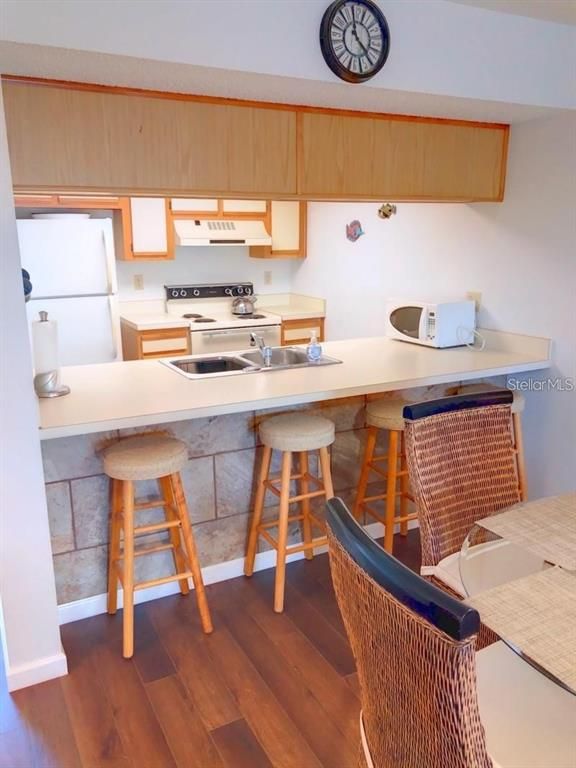 Interior, Kitchen, Wood Texture Flooring