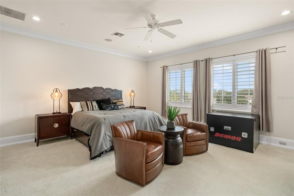 Bedroom, Interior, Recessed Lighting
