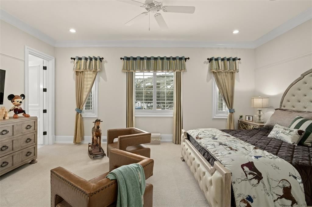 Bedroom, Interior, Recessed Lighting
