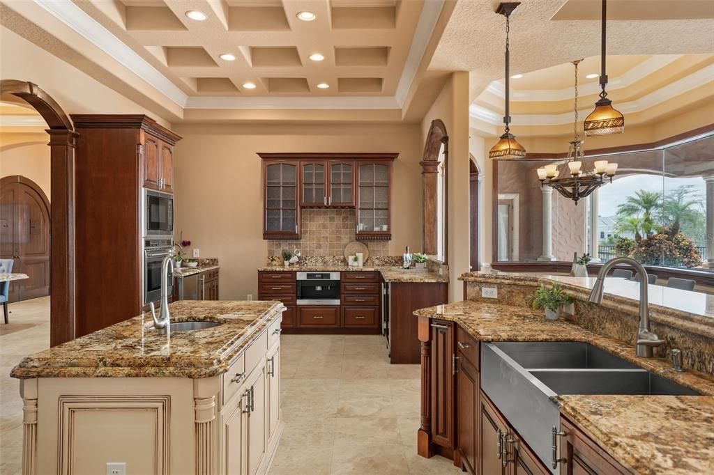 Interior, Kitchen, Pendant Lights, Recessed Lighting, Stainless Steel Appliances