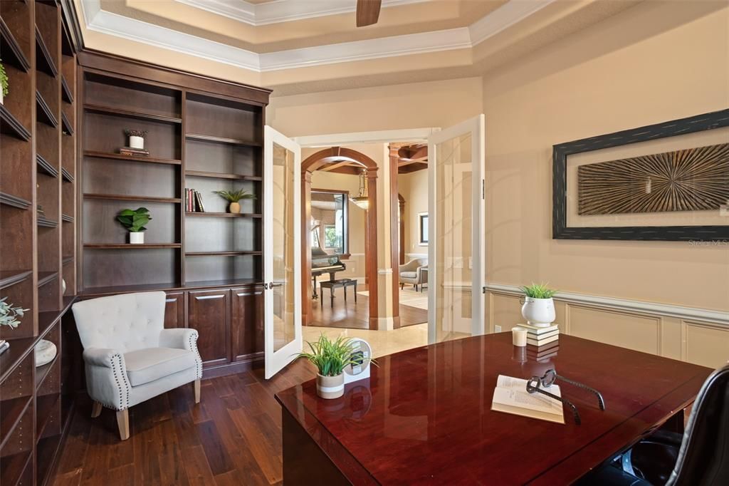 Home Office, Interior, Wood Texture Flooring