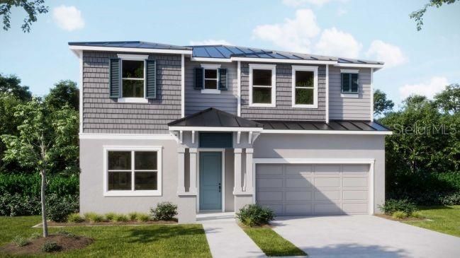 Attached, Exterior, Facade, Solar Panels, Modern