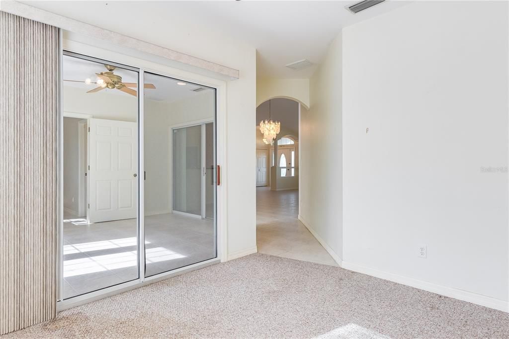 Chandelier, Empty room, Interior