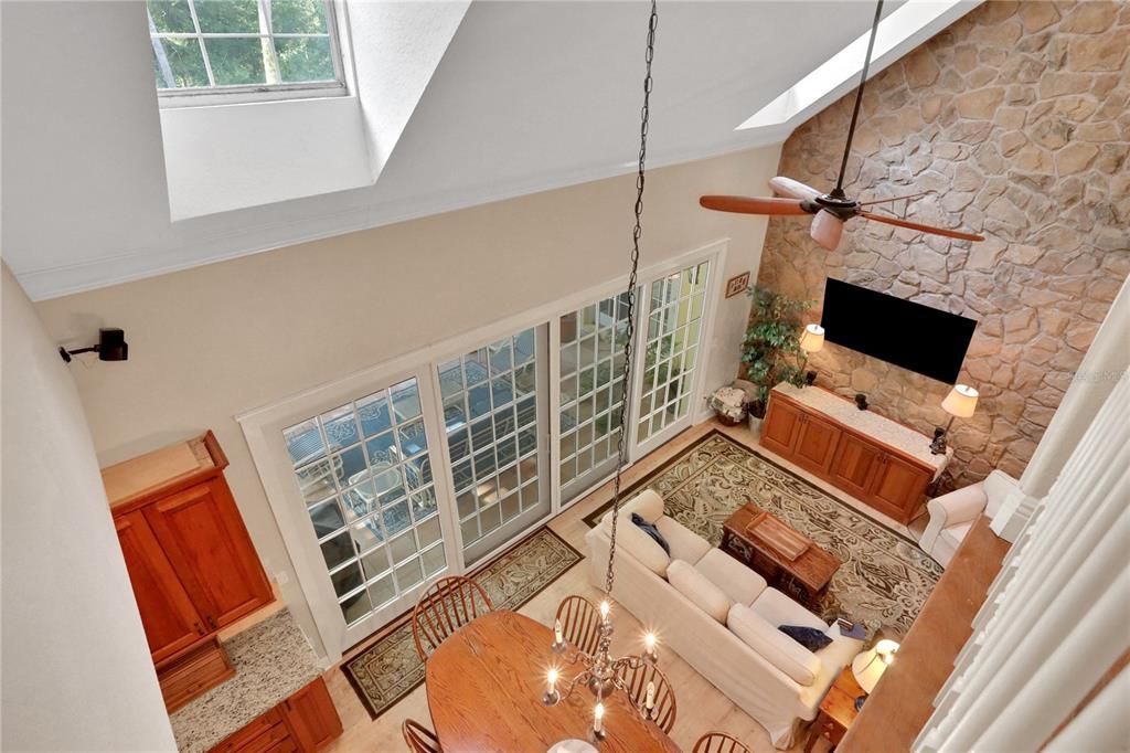 Interior, Living room, Stone Walls