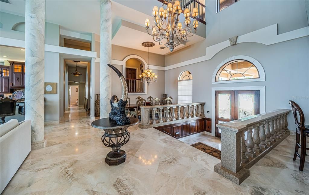 Chandelier, Interior, Marble