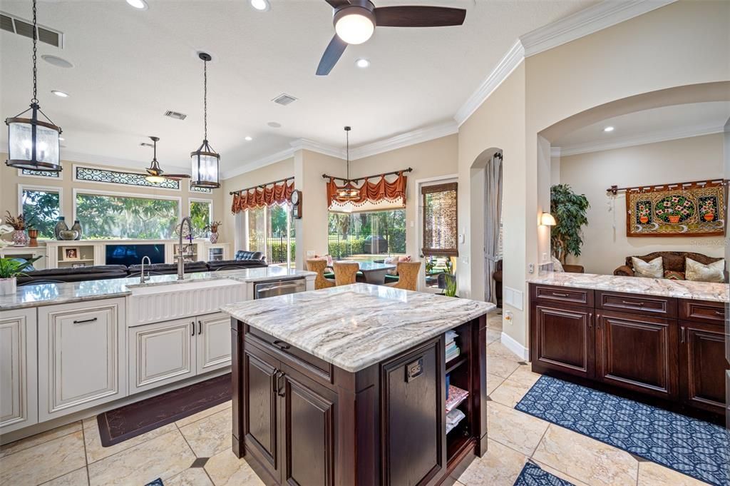 Interior, Kitchen, Pendant Lights, Recessed Lighting