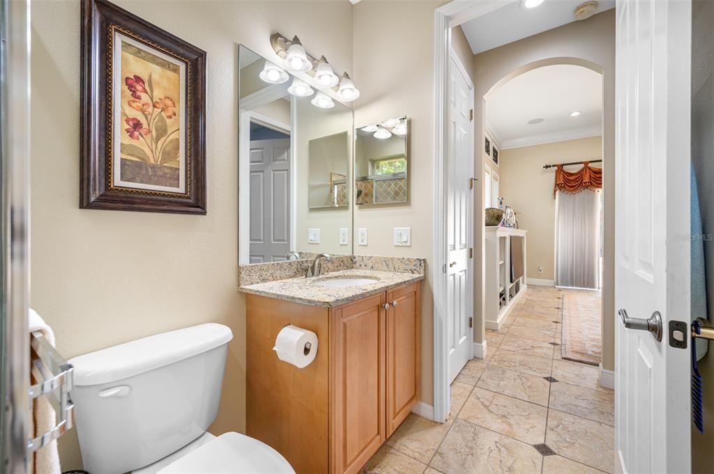 Bathroom, Interior, Recessed Lighting