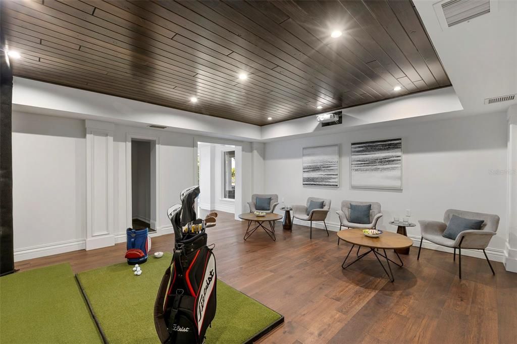 Interior, Living room, Recessed Lighting, Wooden Ceilings, Wood Texture Flooring