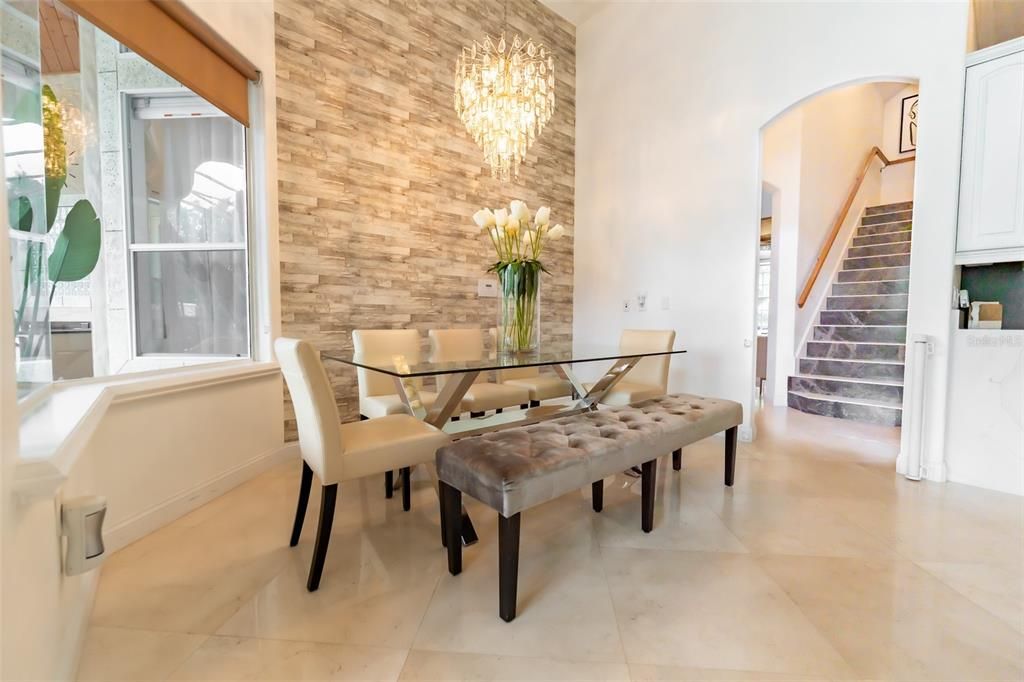 Chandelier, Dining room, Interior