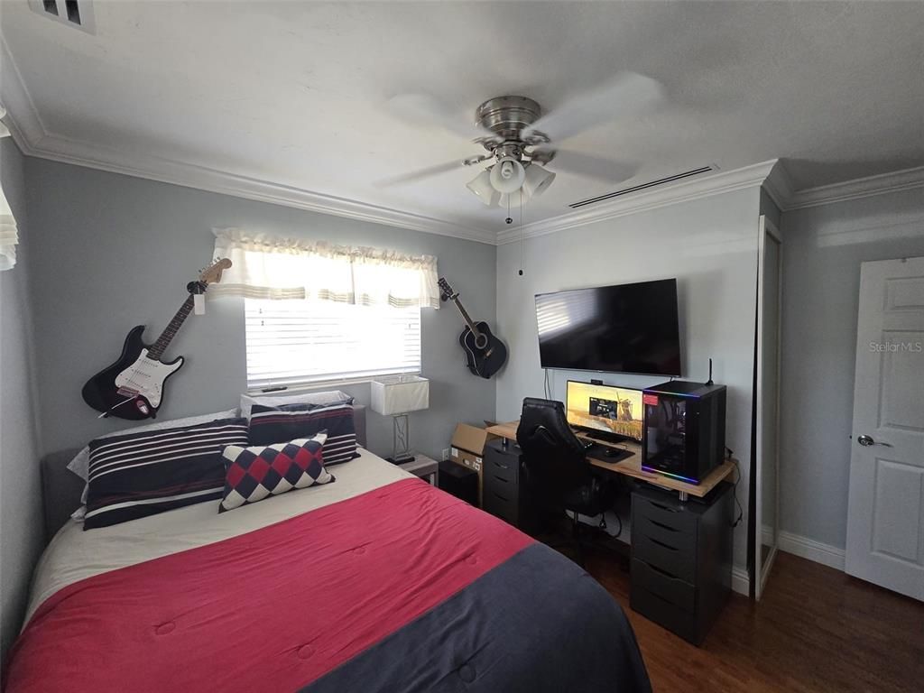 Bedroom, Home Office, Interior, Wood Texture Flooring