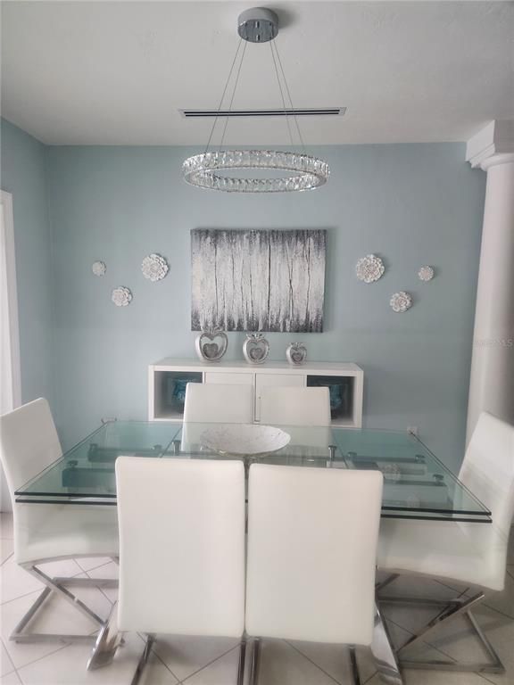 Dining room, Interior, Pendant Lights