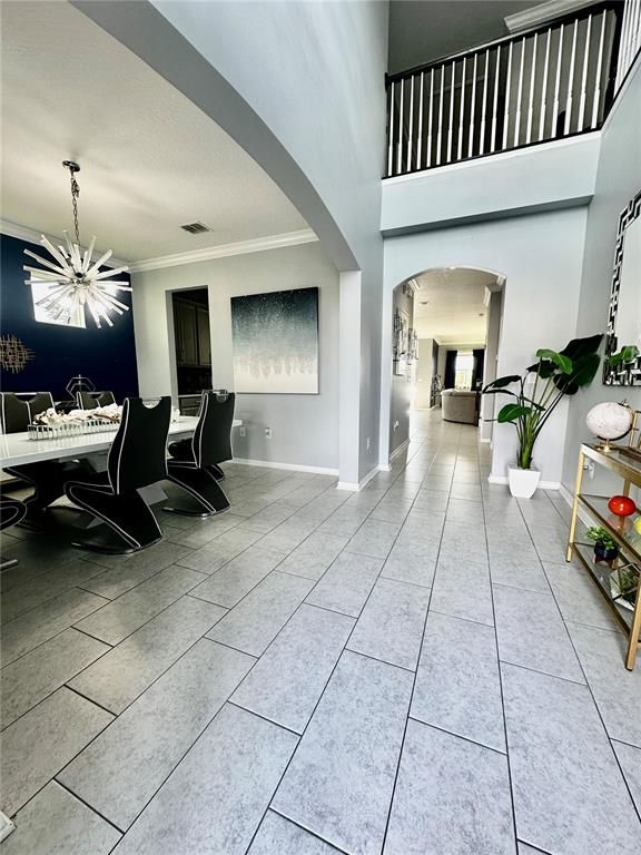 Dining room, Interior, Pendant Lights