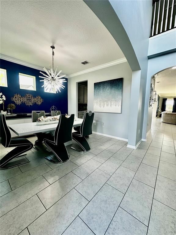 Dining room, Interior, Pendant Lights