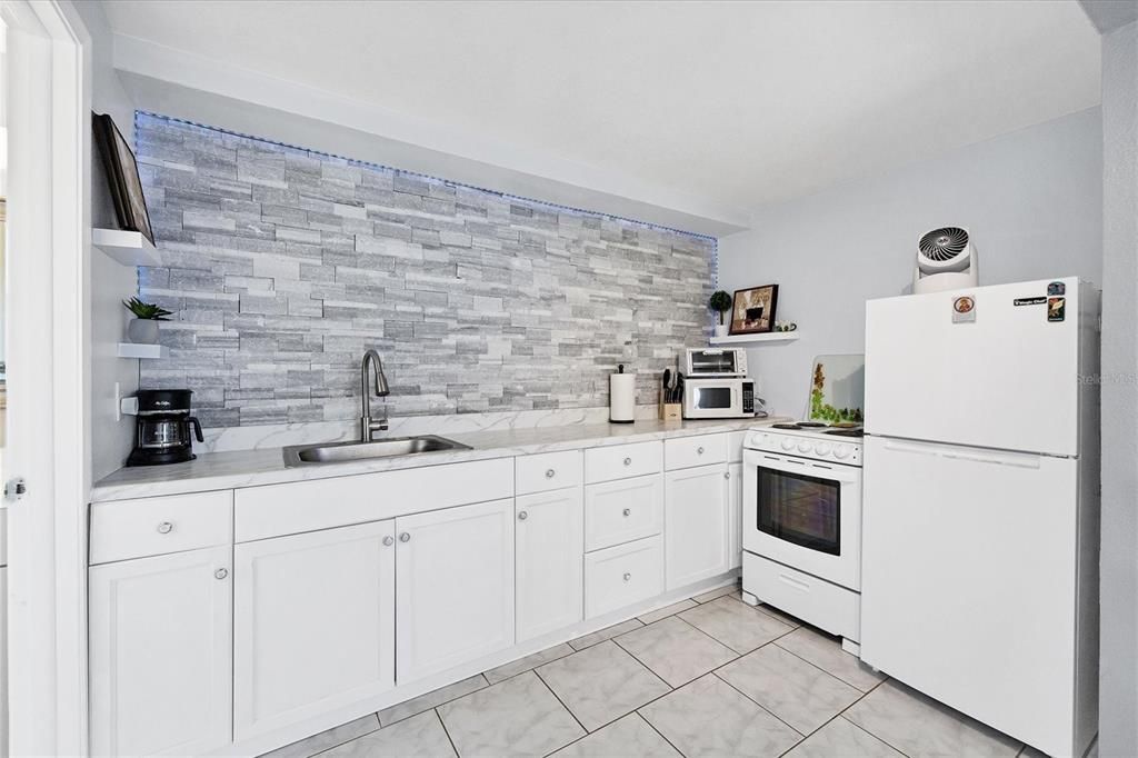 Interior, Kitchen, Stone Walls