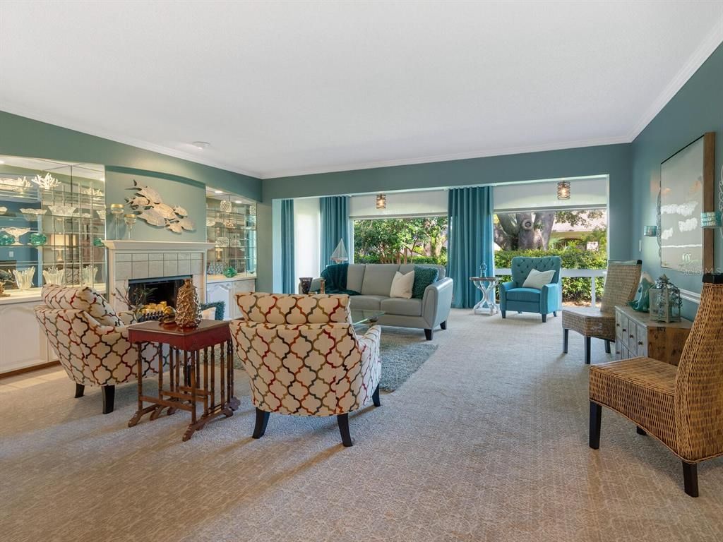 Dining room, Fireplace, Interior, Living room