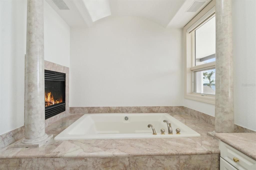 Bathroom, Fireplace, Interior