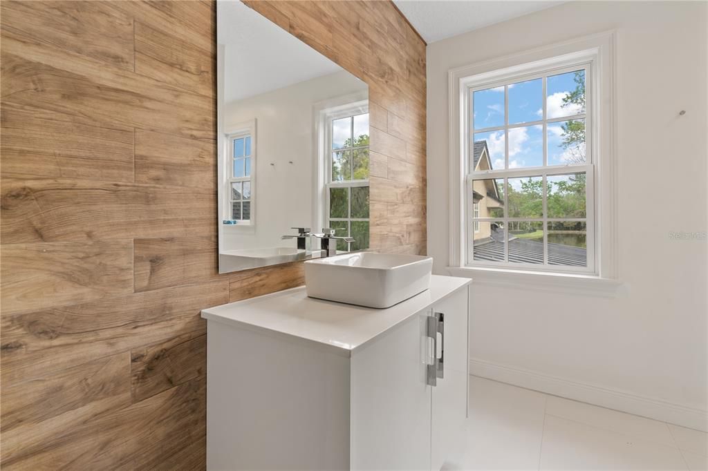 Bathroom, Interior, Wooden Walls
