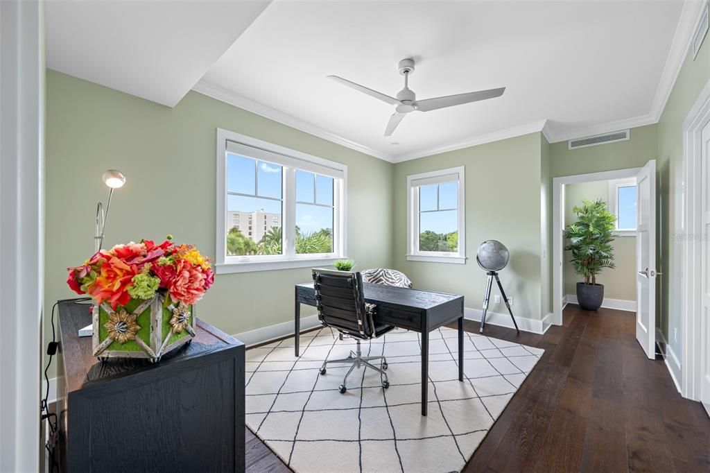 Home Office, Interior, Wood Texture Flooring