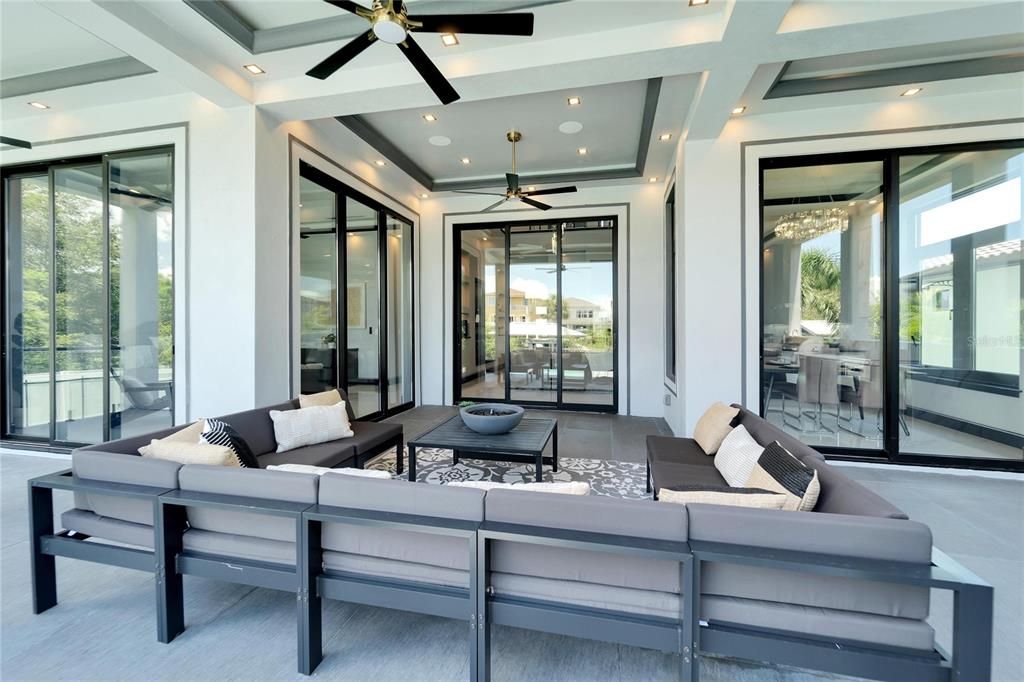Interior, Living room, Recessed Lighting